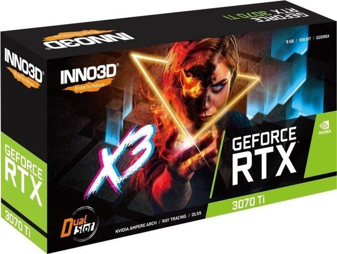 Видеокарта INNO3D GeForce RTX3070 Ti 8Gb GDDR6 X3, в Узбекистане