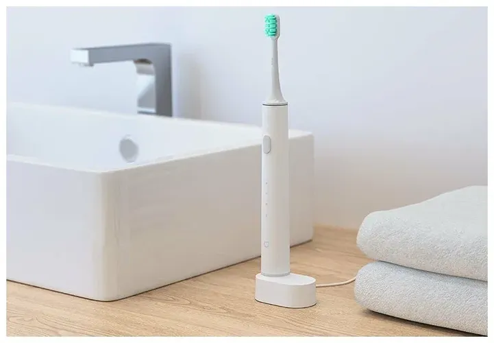 Xiaomi Mijia Sonic Electric Toothbrush T500 Электрическая зубная щетка Звуковая 3 Режима работы Антибактериальные щетинки , фото