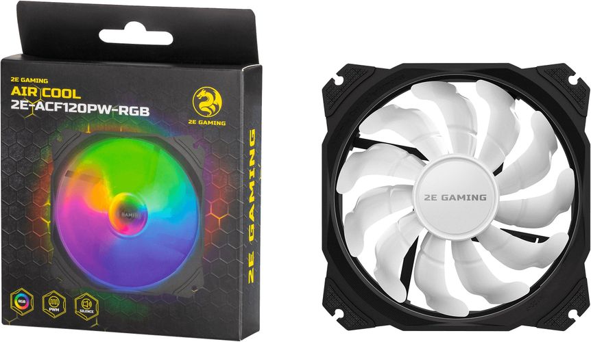 Вентилятор для корпуса 2E Gaming AIR COOL ACF120PW-RGB, фото № 4