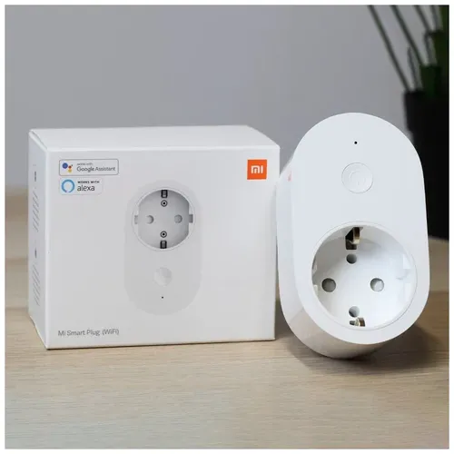 Mi Smart Plug (WiFi) Умная розетка Интеграция с MiHome 16A C WiFi Модулем Белый, фото