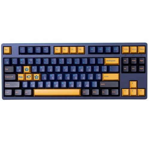 Клавиатура AKKO 3087 Horizon Cherry MX Silent Red, RU/UA, Синий-Черный