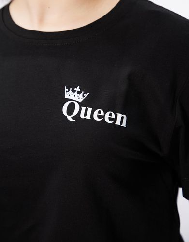 Футболка с принтом "Queen" FA08, Черный, в Узбекистане