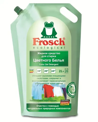 Жидкое средство Frosch для стирки цветного белья, 2 л