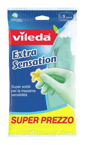 Перчатки Vileda Extra Sensation L