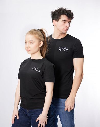 Парный комплект из двух футболок "Mr & Mrs" FA16-FA17, Черный