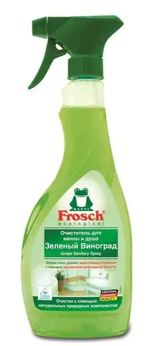 Очиститель для ванны и душа Frosch Зеленый виноград, 500 мл