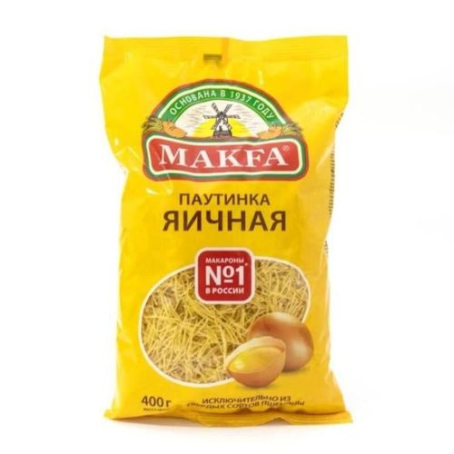 Макароны Makfa Паутинка яичная, 400 гр