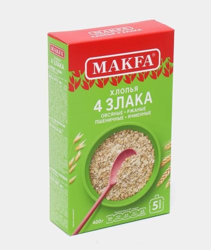 Хлопья мультизлаковые Makfa 4 злака, 400 гр, купить недорого