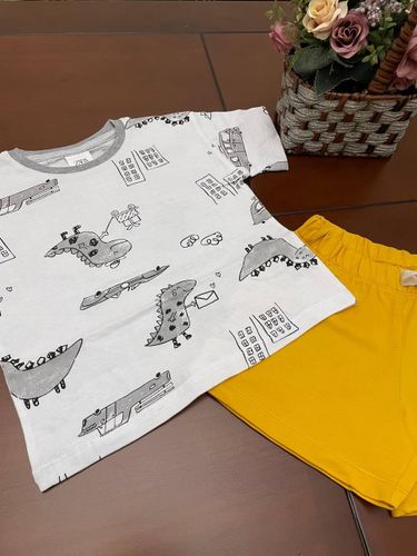 Комплект Зара Динозавр Zara 44, Желтый-Серый, в Узбекистане