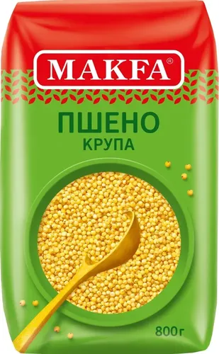 Пшено Makfa шлифованное, 800 гр