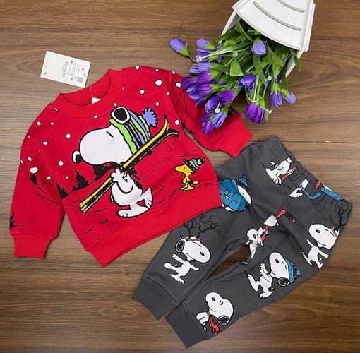 Костюм двойка SNOOPY Zara 254, Красный-Серый