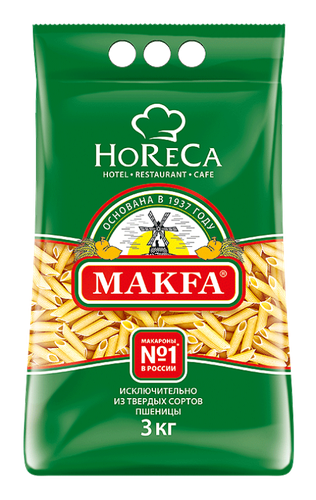 Макароны Makfa перья, 3 кг