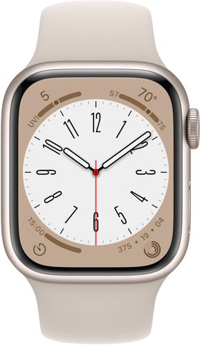 Смарт часы Apple Watch Series 8 GPS, Starlight, 45mm, купить недорого