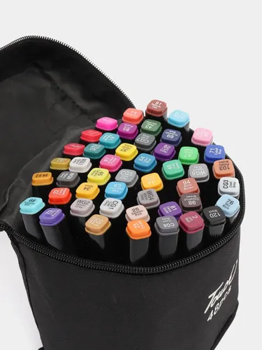 Набор маркеров для скетчинга Touch в чехле, 48 шт, Черный, купить недорого