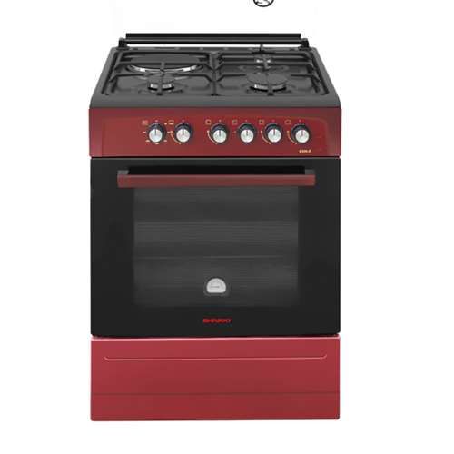 Gaz plita Shivaki 6402-G GP, Bordo mat