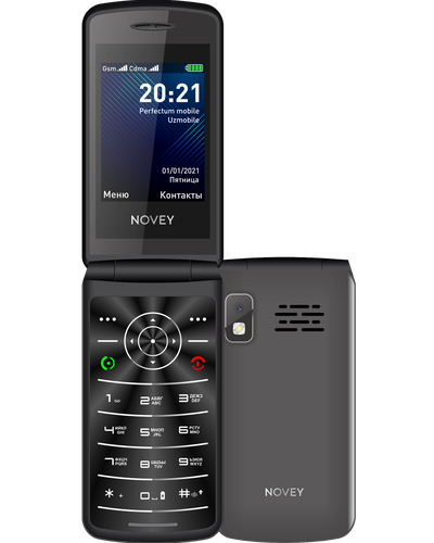 Mobil telefon NOVEY Z1, 128 Мб, Black