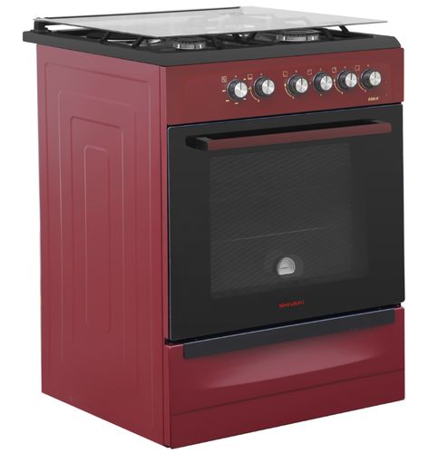 Газовая плита Shivaki 6300-K, Бордовый