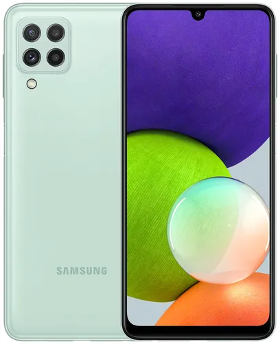 Смартфон Samsung Galaxy A22, 64 ГБ, Mint