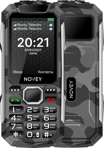 Mobil telefon NOVEY T250, 32 Мб, Camouflage Gray