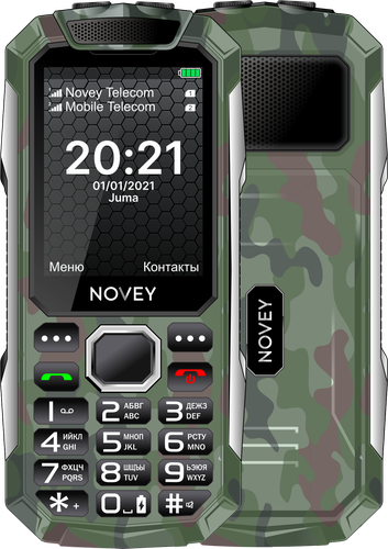 Mobil telefon NOVEY T250, 32 Мб, Сamouflage Green