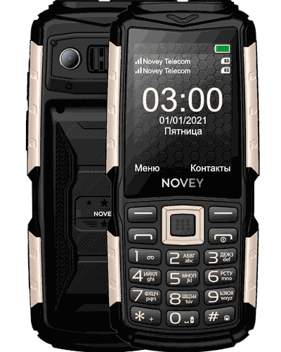 Mobil telefon NOVEY T300, 32 Mb, Black-Gold