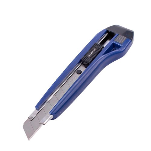 Нож канцелярский 18 мм 2041 Deli, Синий, купить недорого