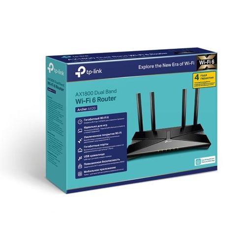 Ikki tarmoqli Router AX1800 Archer AX20, в Узбекистане