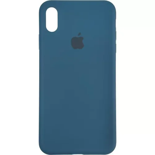 Чехол силиконовый Silicone Case для iPhone XR, Синий меланж