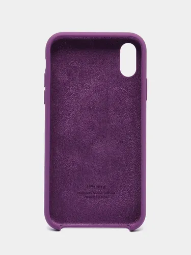 Чехол силиконовый Silicone Case для iPhone X/Xs, Фиолетовый, в Узбекистане