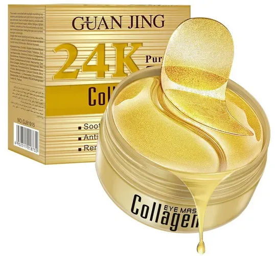 Патчи для глаз гидрогелевые Guanjing 24K Gold Collagen, 60 шт
