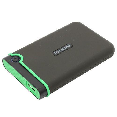 Внешний HDD Жесткий диск Transcend, Черный-зеленый, 1 ТБ