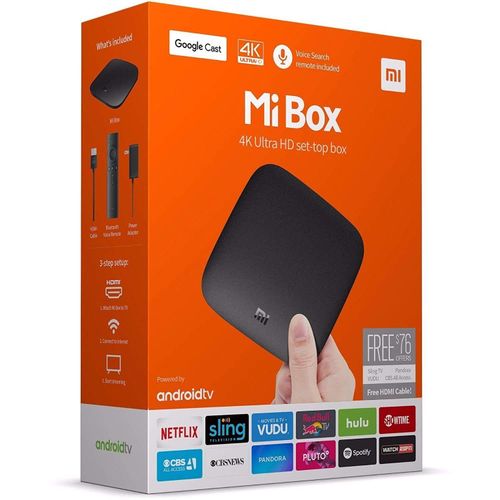 Смарт ТВ приставка Xiaomi Mi TV Box S 4K, Черный, купить недорого