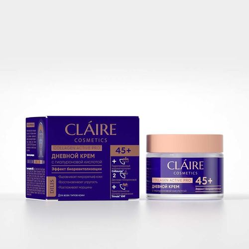 Kundalik krem 45+ Claire cosmetics Collagen Active Pro