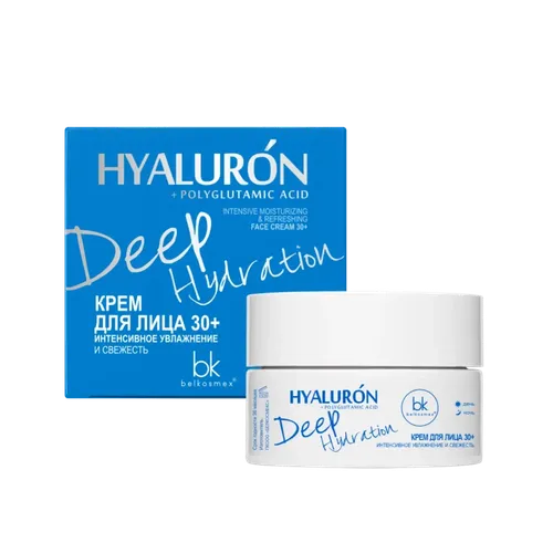 Yuz kremi Belkosmex Hyaluron Deep Hydration 30+0+