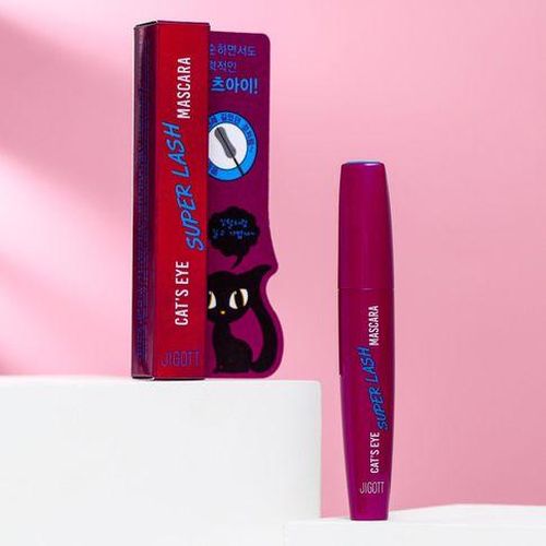 Подкручивающая тушь для ресниц Jigott Cat''s Eye Power Curling Mascara, купить недорого