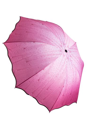 Складной женский зонт ZNT21, Розовый