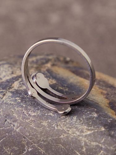 Женское кольцо с черным камнем BJT09, купить недорого