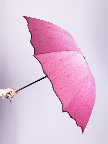 Складной женский зонт ZNT21, Розовый, купить недорого
