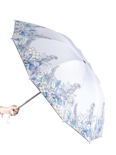 Складной женский зонт ZNT25, Голубой, купить недорого