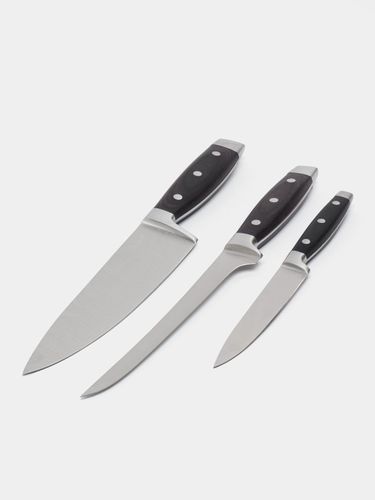 Набор 3х ножей в деревянном блоке Lamart LT2057, 55500000 UZS