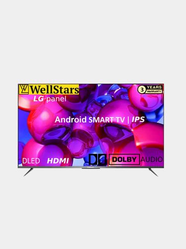 Телевизор WellStars W-43FSV22 Smart TV, Черный