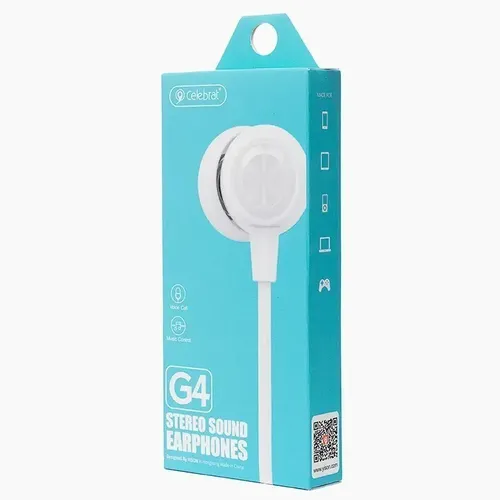 Stereo minigarnituralar Celebrat G4, White, в Узбекистане