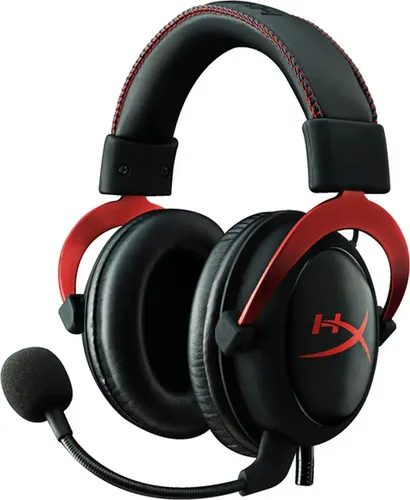 HyperX Cloud II o'yin naushniklari, qizil