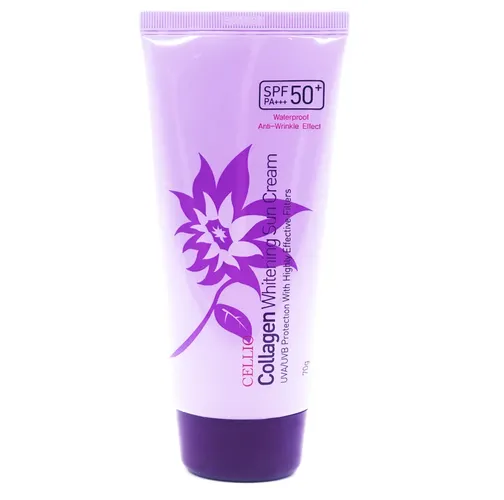Yuz uchun quyoshdan himoya qiluvchi krem Dr. CELLIO Collagen Whitening Sun Cream