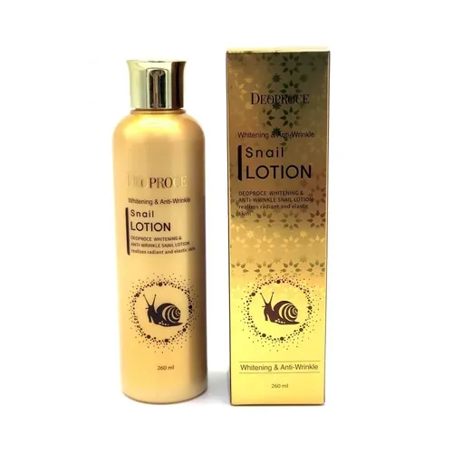 Лосьон для лица Deoproce Whitening & Anti-Wrinkle Snail Lotion, купить недорого