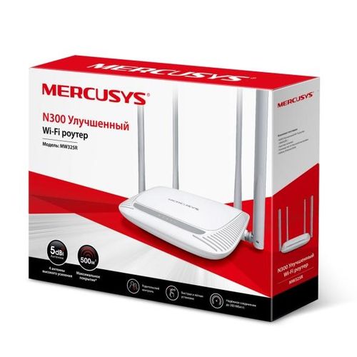 Улучшенный Wi‑Fi роутер Mercusys MW325R , Белый, в Узбекистане