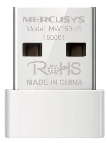 Сверхкомпактный Mercusys Wi‑Fi USB‑адаптер MW150US , Белый