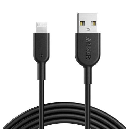 USB кабель Anker Powerline II Lightning 3ft C89 A8432H12, Черный