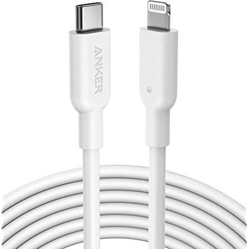 USB кабель Anker PowerLine III USB-C to Lightning 2.0 Cable 3ft A8832H21, Белый