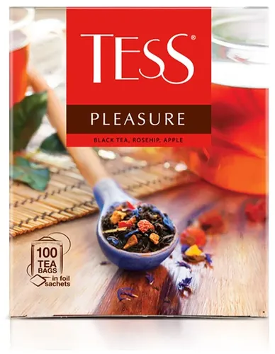 Qora choy Tess Pleasure paketli, 100 d
